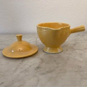 Fiestaware Vintage Stick Creamer + Sugar Lid